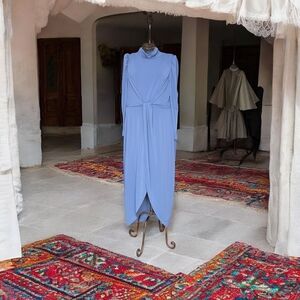 Elegant Blue Women's Dress